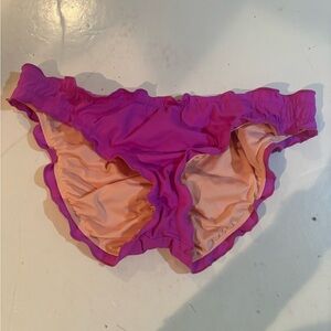 VICTORIA’S SECRET Vibrant Pink and Peach Bikini Bottoms L
